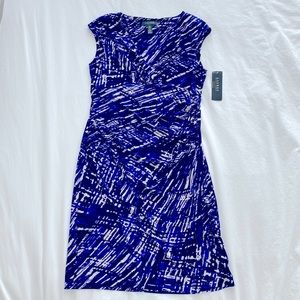 NEW - Lauren by Ralph Lauren - Machine washable!  Cap sleeve dress - Sz 14